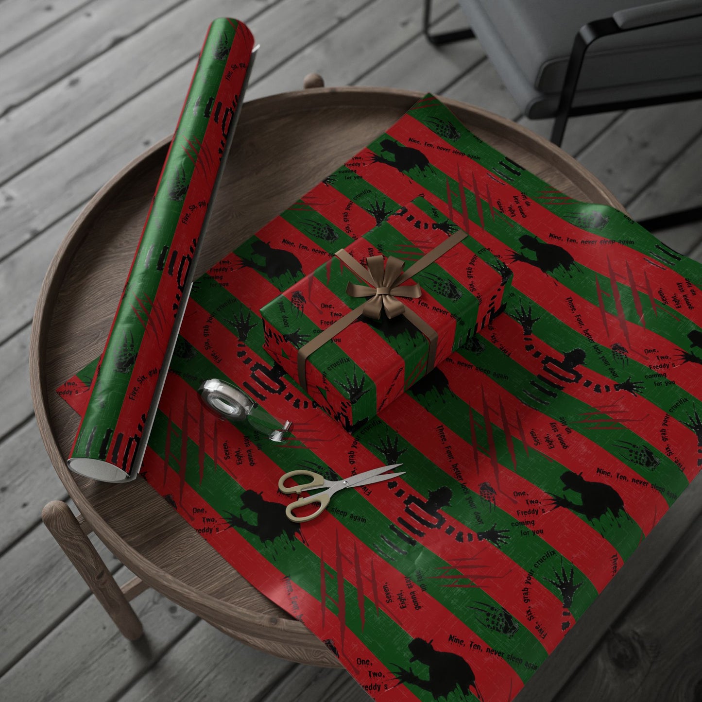 Wrapped in Horror | Dream Street | Nightmare Wrapping Paper