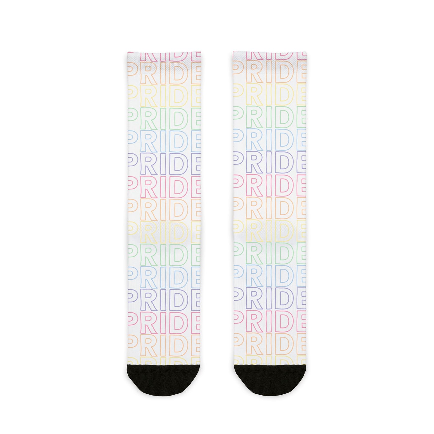 Goth Pride (Rainbow) | Poly Crew Socks