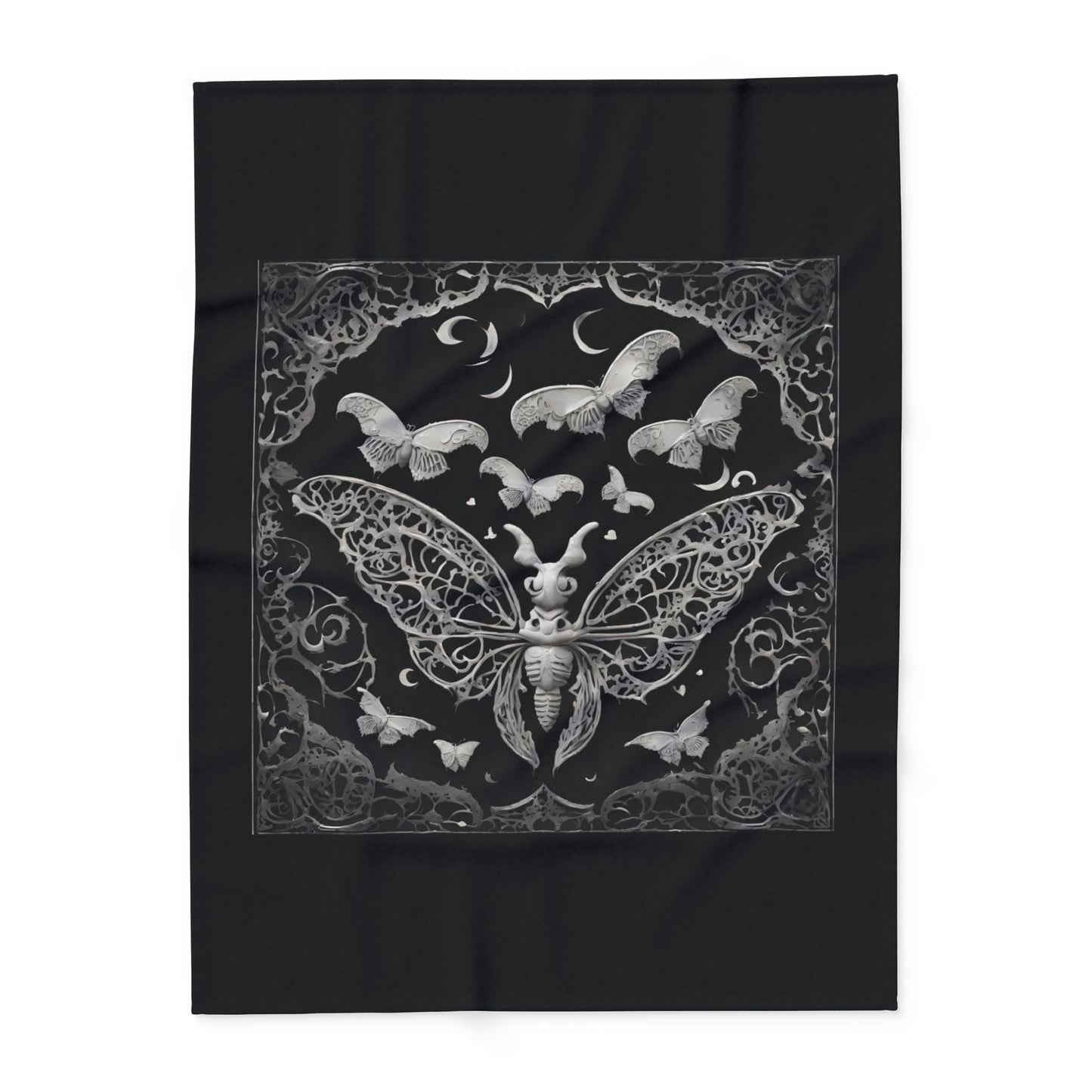 Fleece Blanket Dream Moths Design