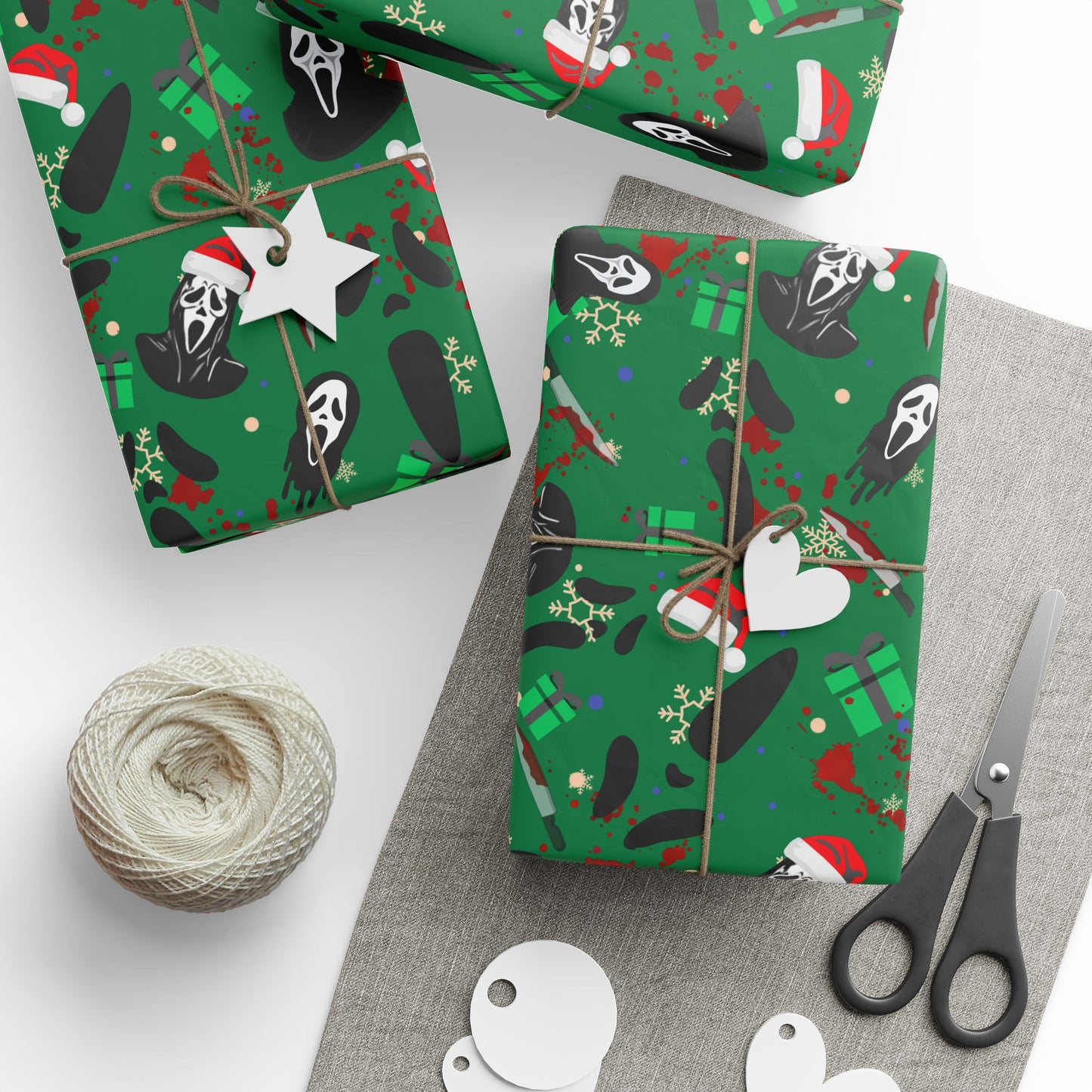 Horror Holidays (Green) | Nightmare Holiday | Wrapping Paper