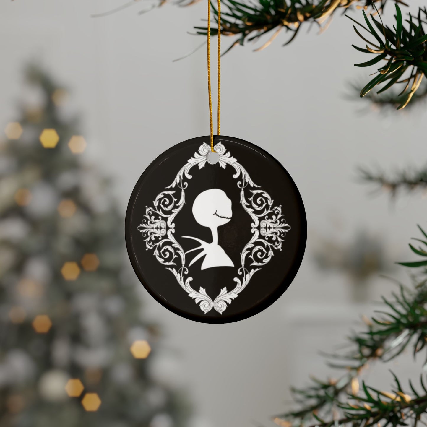 Skellington | Heirloom Ceramic Ornament (1pc, 3pcs, 5pcs, 10pcs)