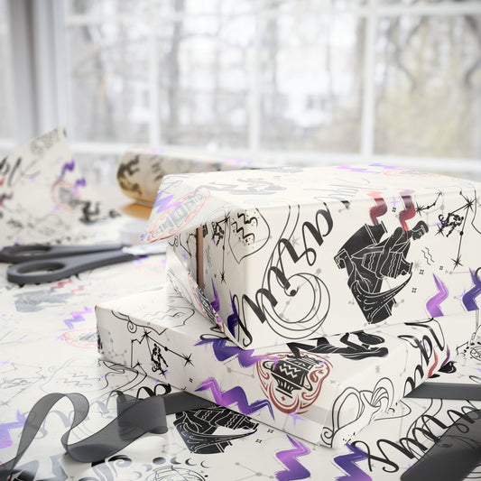 Aquarius | Cream | Zodiac Birthday Wrapping Papers