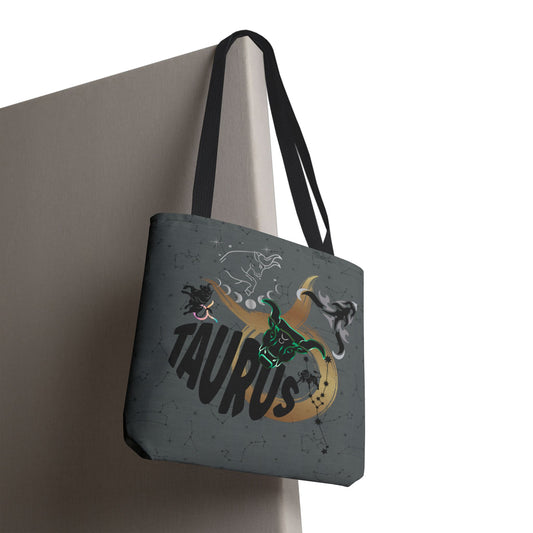 Taurus Zodiac Tote Bag — Mystic Astrology Collection