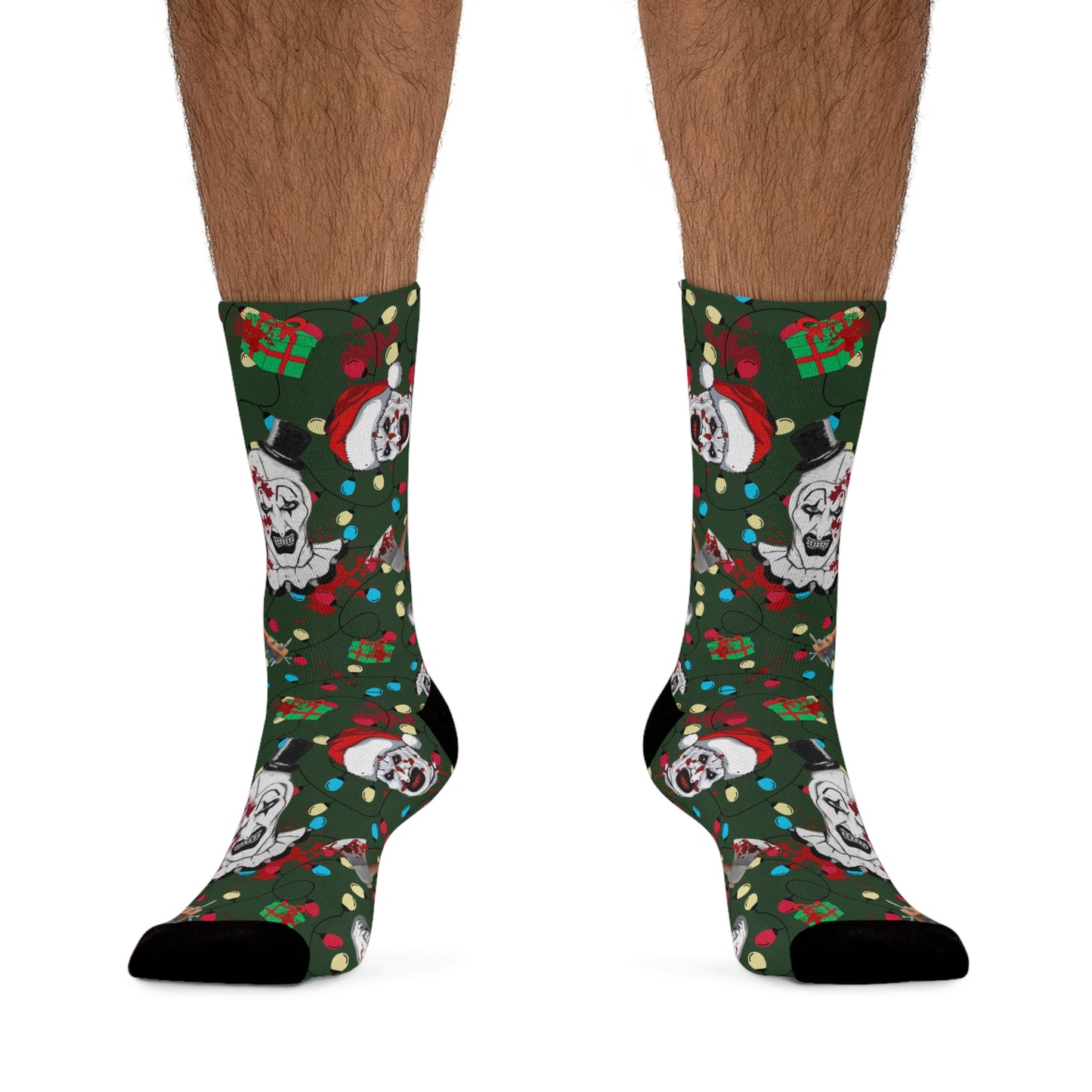 Horror Socks | Terror Santa | Recycled Poly Socks | Cozy and Scary