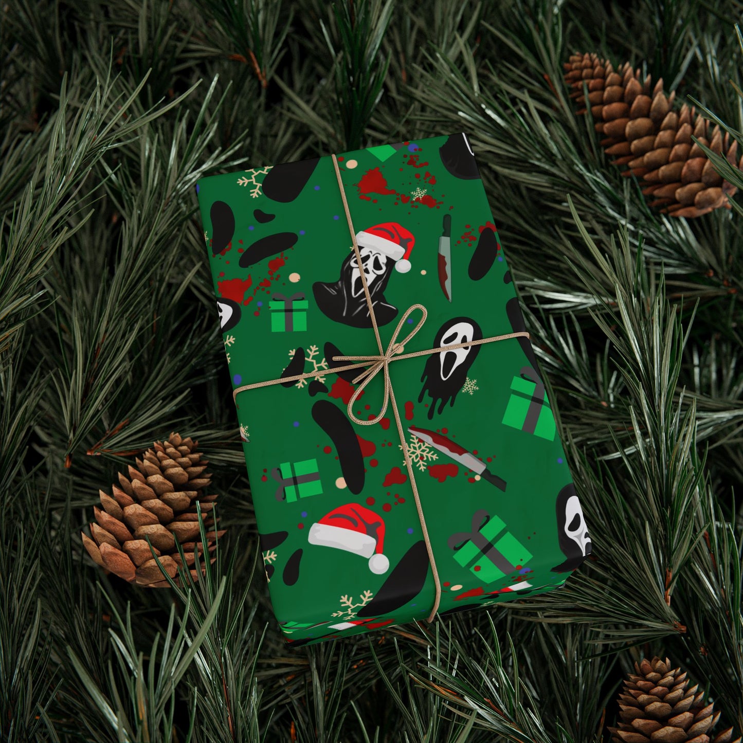 Horror Holidays (Green) | Nightmare Holiday | Wrapping Paper