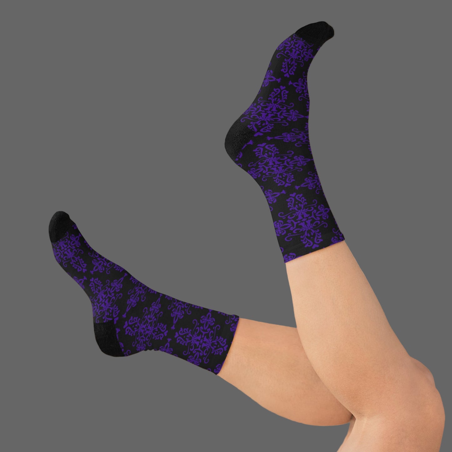 Midnight (Purple)| Recycled Poly Socks | Cozy Gothic