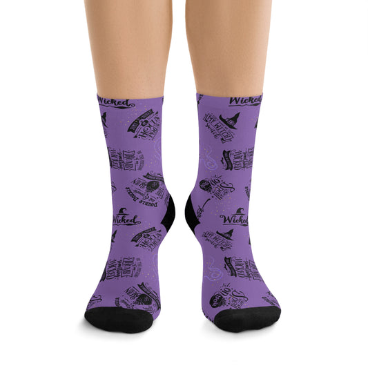 Witch Quotes Socks | Recycled Poly Socks | Fun and Positive Messages