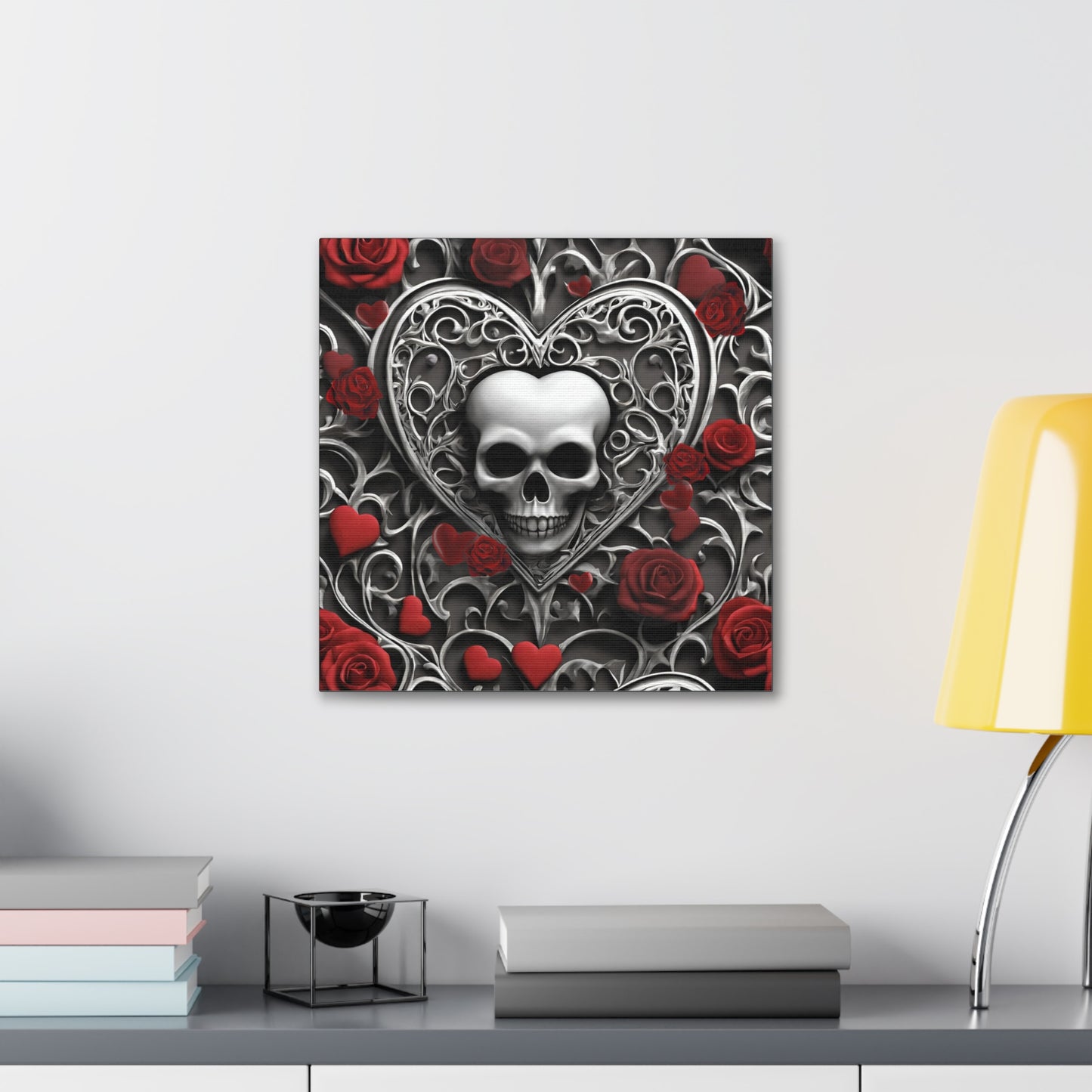 Gothic Hearts Canvas Gallery Wraps