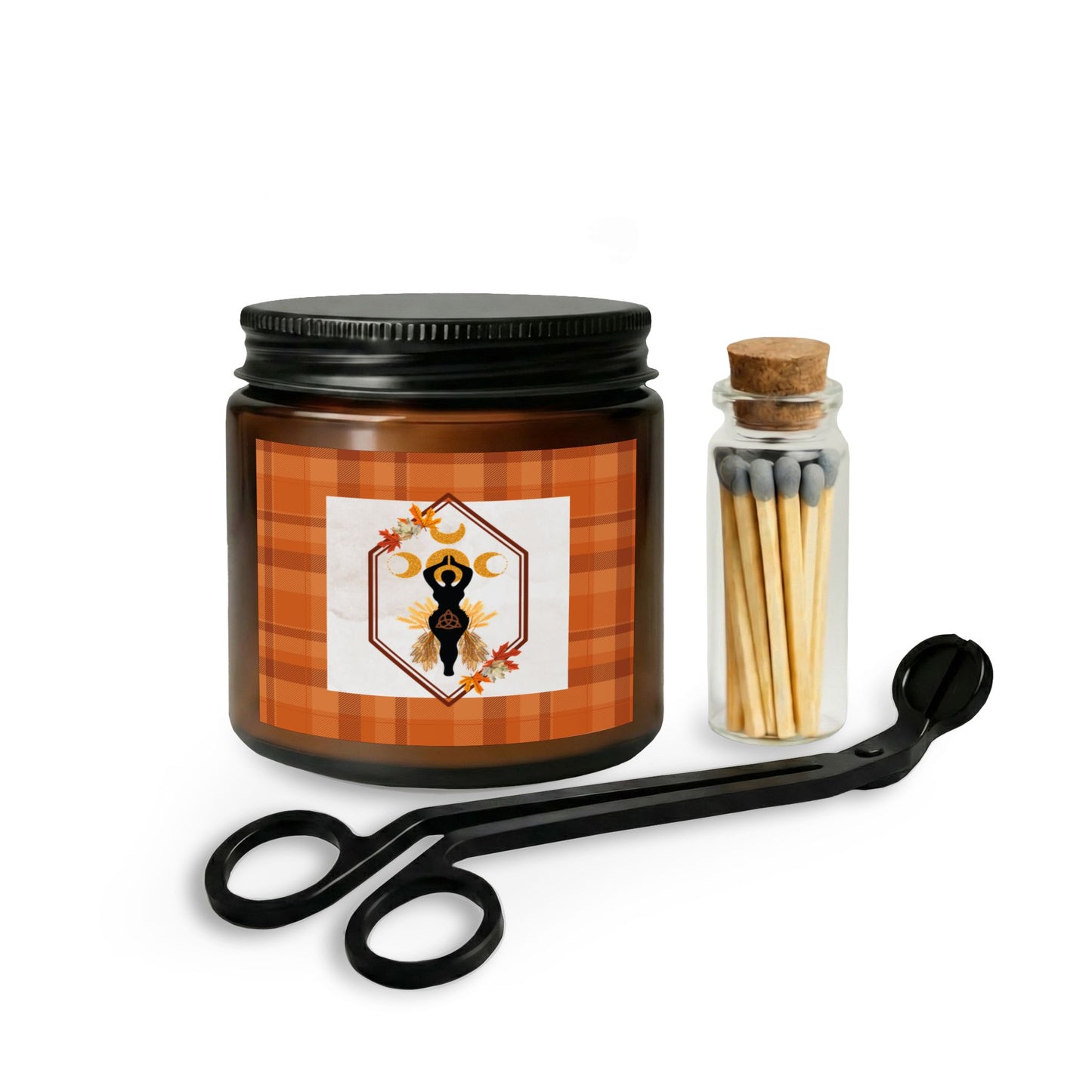 Honoring | Fall Equinox | Goddess of The Harvest Candle Set — Matches & Wick Trimmer (4 Scents)