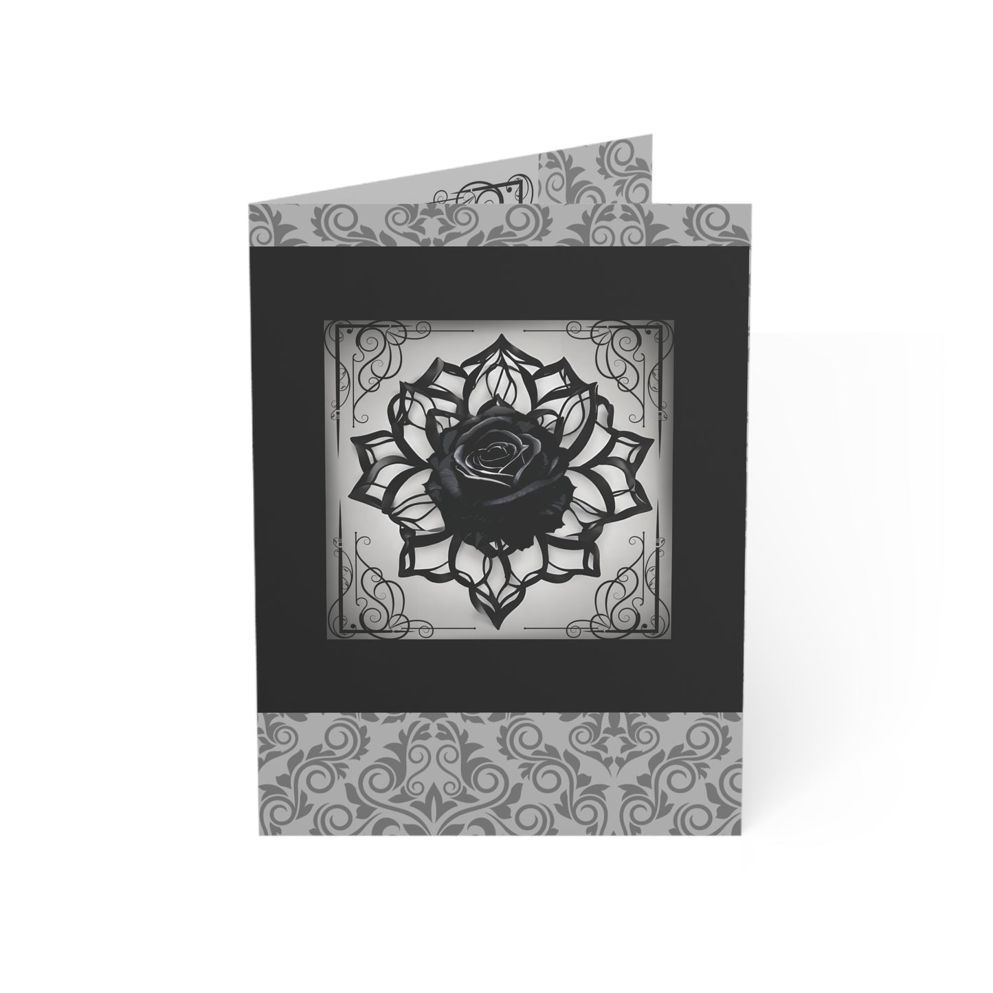 Sinister Rose Greeting Cards |  (1, 10 pcs)