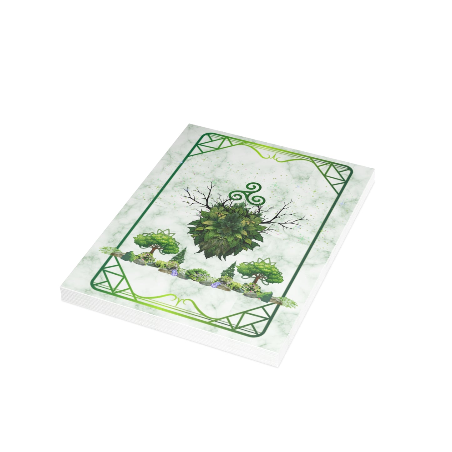 Green Man Summer Solstice Greeting Cards | Celebrate the Bounty of Summer (1, 10 pcs)