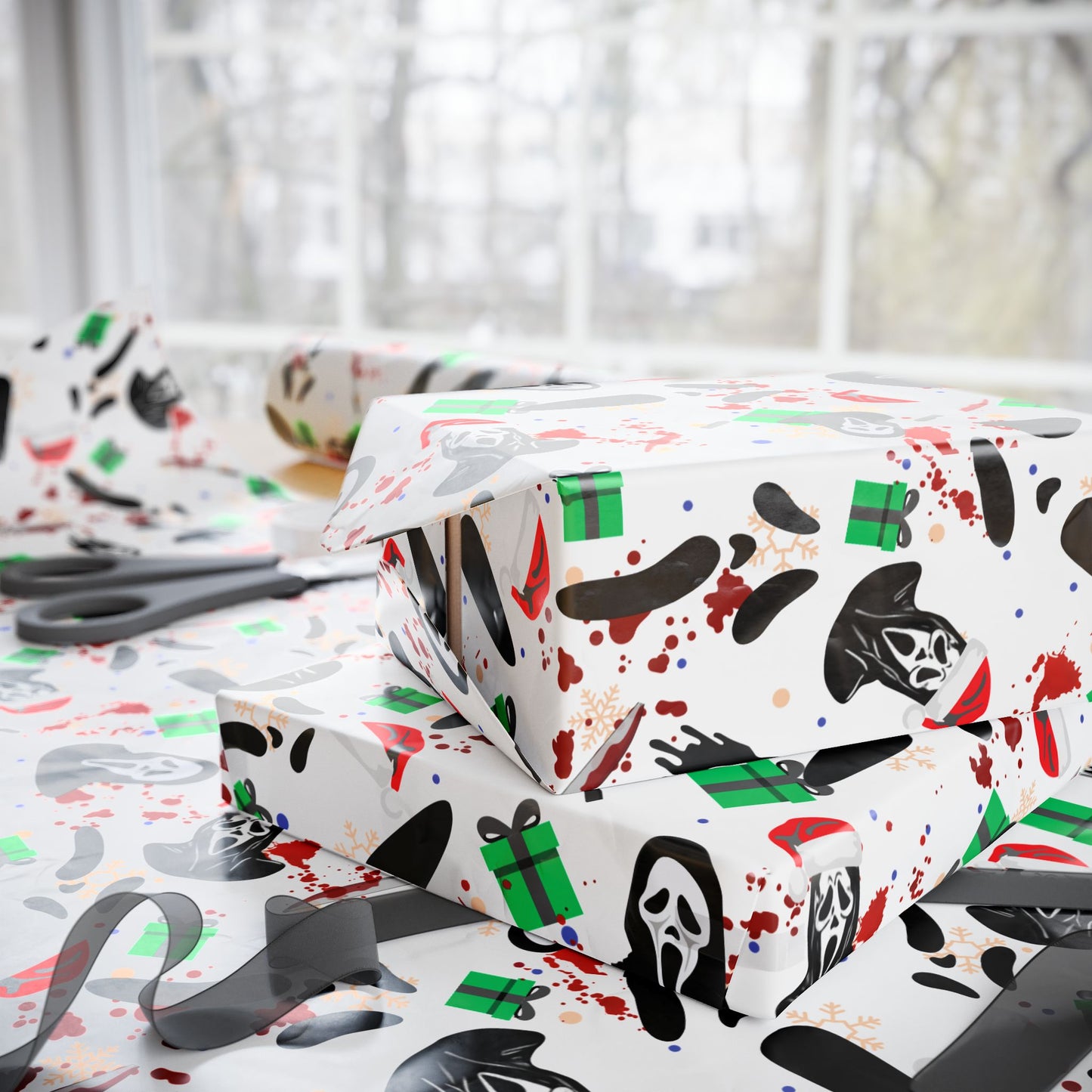 Horror Holidays (White) | Nightmare Holiday | Wrapping Paper