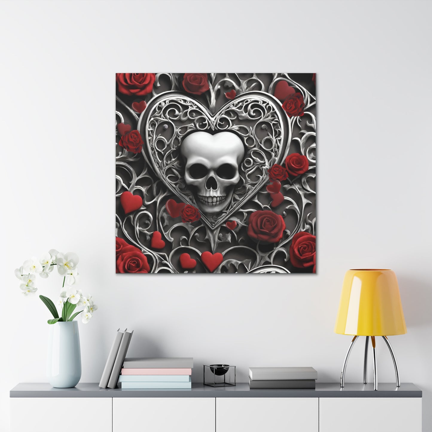 Gothic Hearts Canvas Gallery Wraps