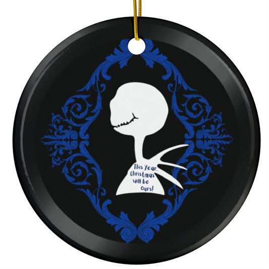 Mr. J. Skellington | Christmas is Ours | Heirloom Ceramic Ornaments (1pc, 3pcs, 5pcs, 10pcs)