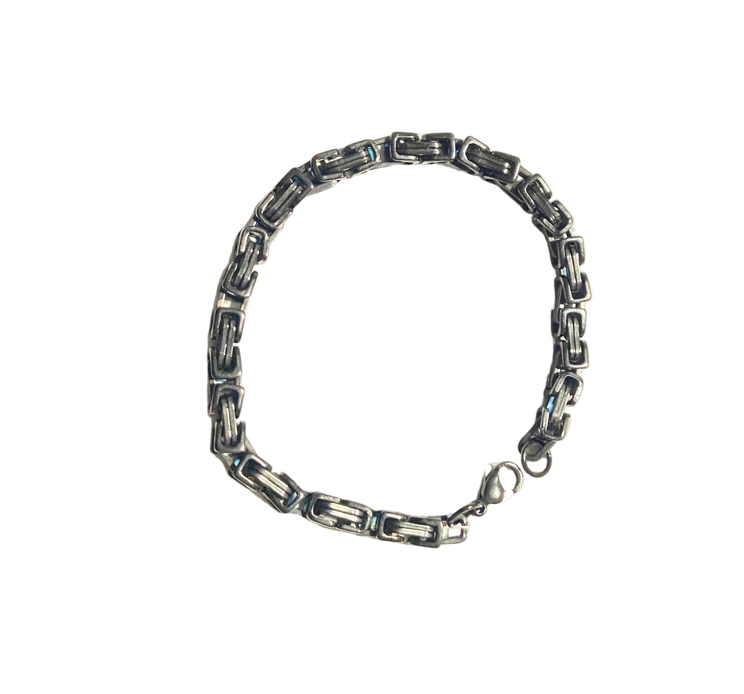 Box Chain Bracelets | Black and Silver | Stainless Steel Bracelets
