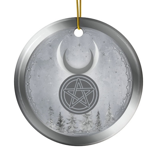 Horned God | Winter Solstice | Heirloom Ceramic Ornaments (1pc, 3pcs, 5pcs, 10pcs)