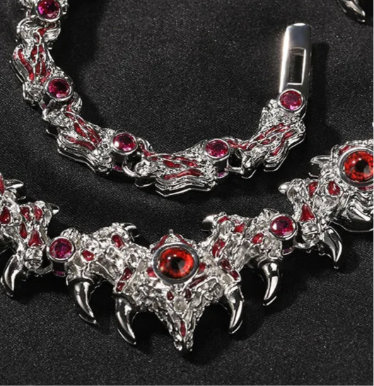 Gothic Ruby Victorian Choker Necklace