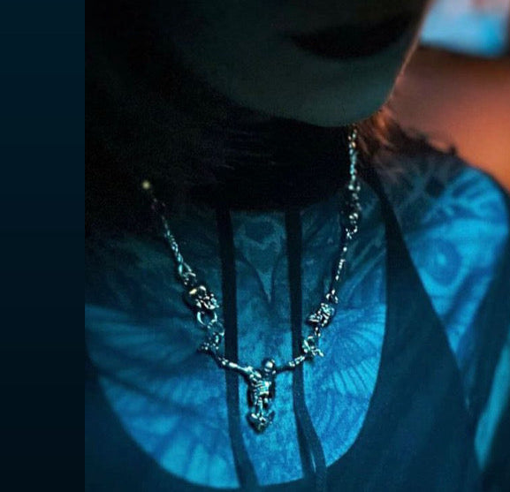 Kidemónas (Guardian) Necklace | Stainless Steel Skull Collar