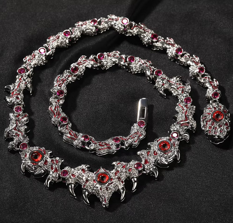 Gothic Ruby Victorian Choker Necklace