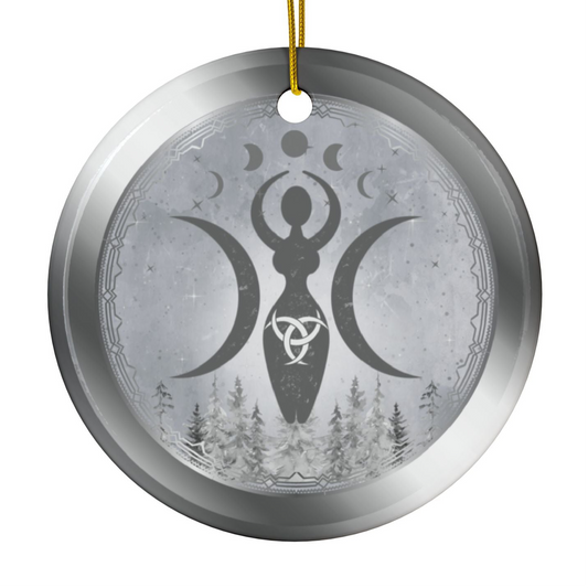 The Winter Mother | Yule Solstice | Heirloom Ceramic Ornaments (1pc, 3pcs, 5pcs, 10pcs)