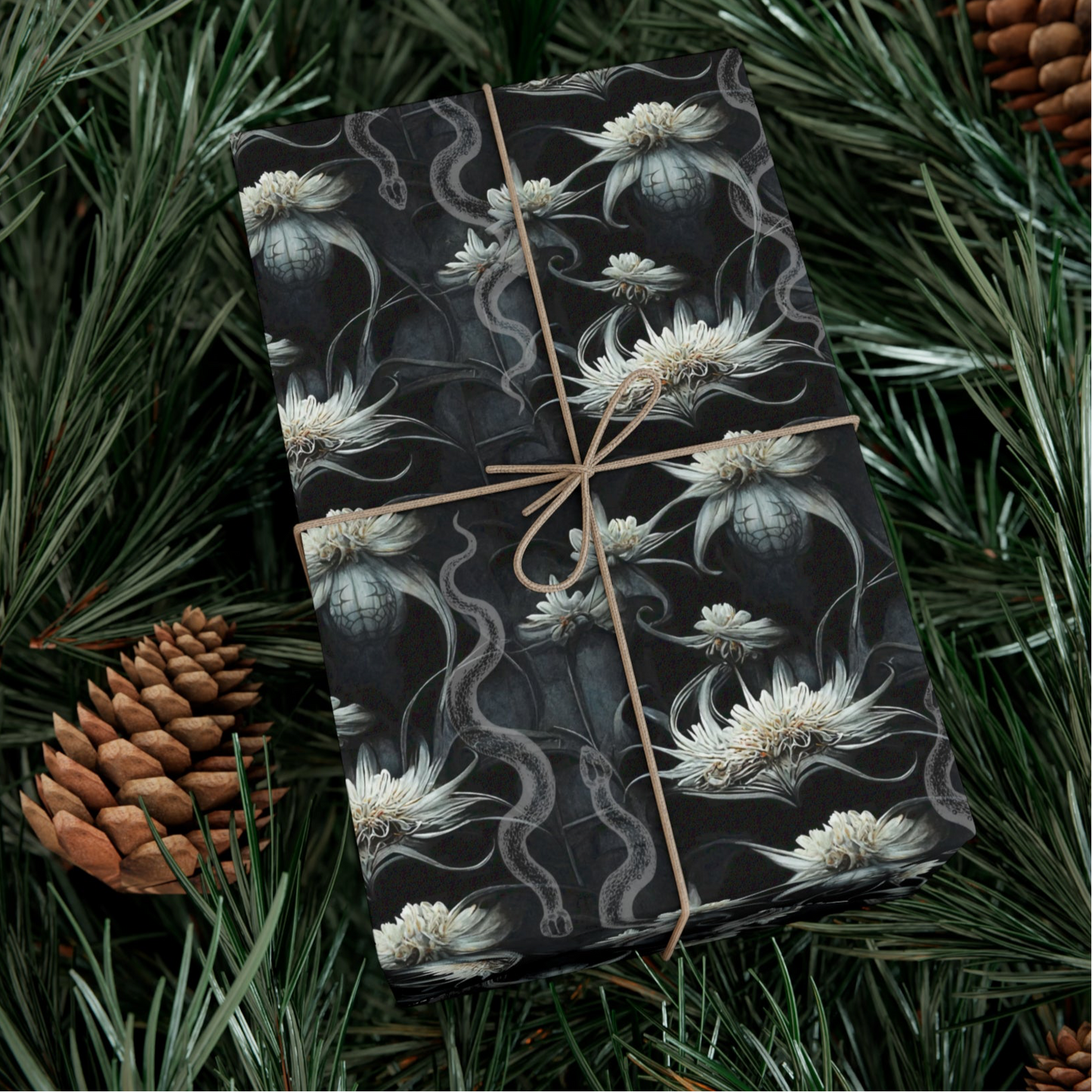 Snake Flowers | Night Garden | Gift Wrap Papers
