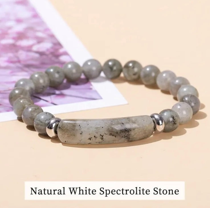 Natural Stone | Rectangle Bar Bead Bracelets | Healing Handmade Bangles