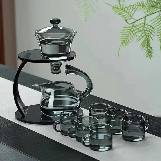 Glass Tea Set | Magnetic Induction Automatic Tea Brewing Set