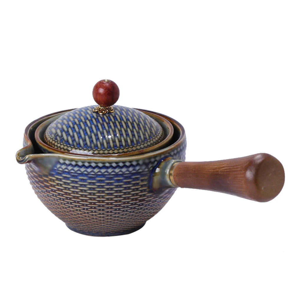 Ceramic Tea Pot | Tea Maker Infuser | 360 Rotation Teaware